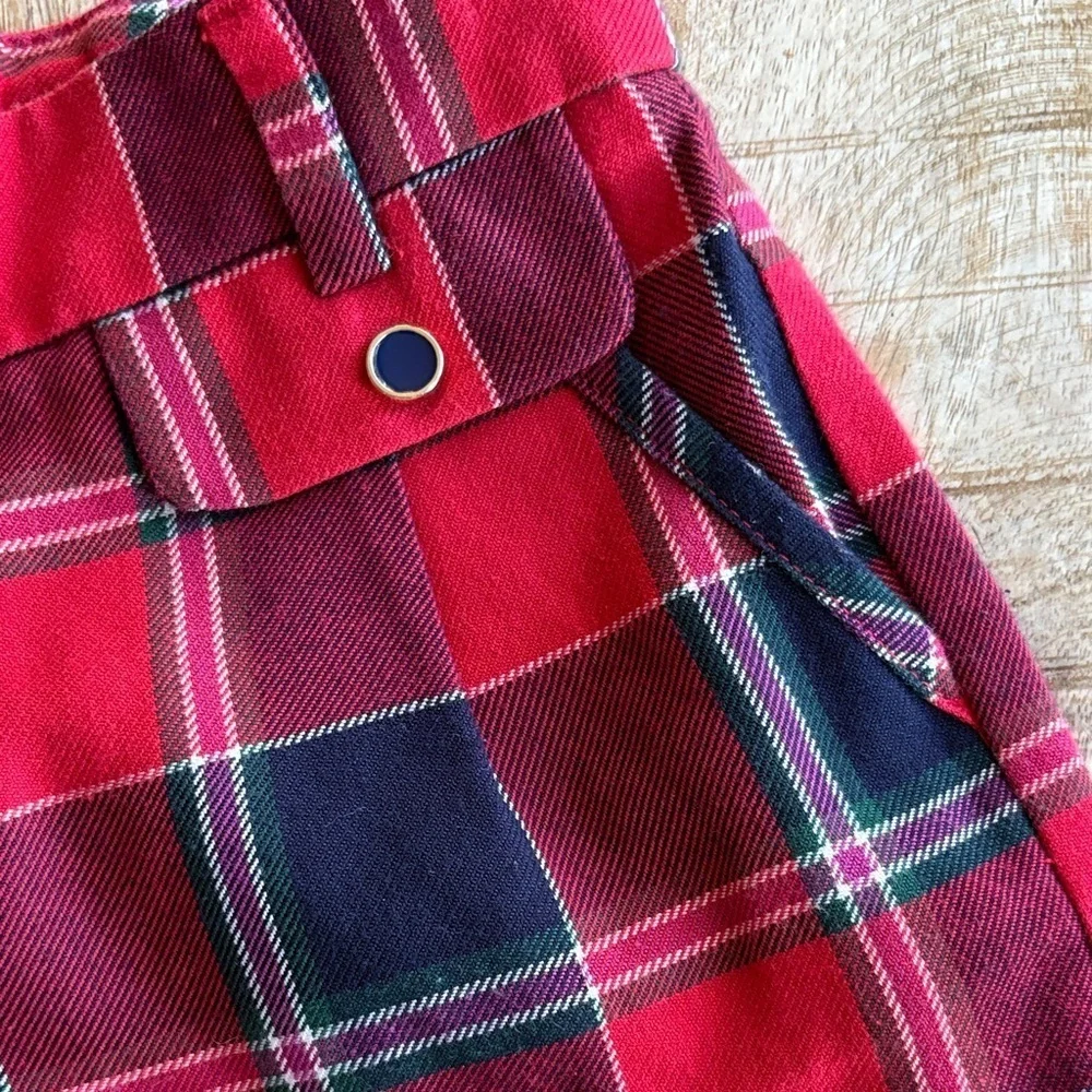 Mayoral Girls Plaid Shorts size 4